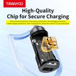 TRANYOO T-C20 12W Dual-Port Metal Mini Car Charger | Fast Charging Dual USB Dashboard Adapter